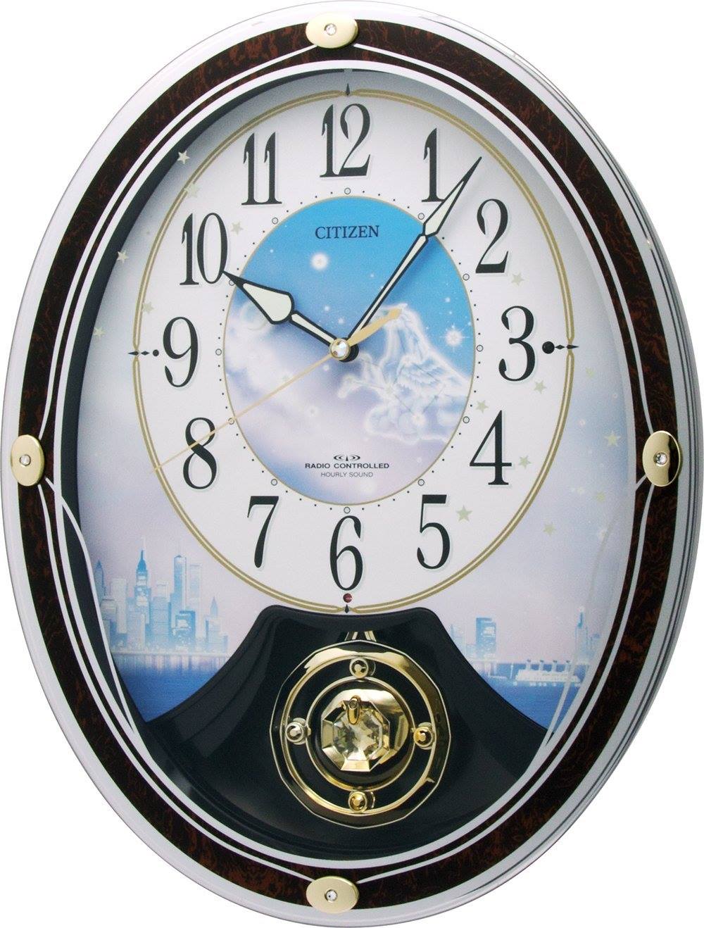 Đồng hồ treo tường Citizen điểm sáng nổi bật trong thế giới thời gian