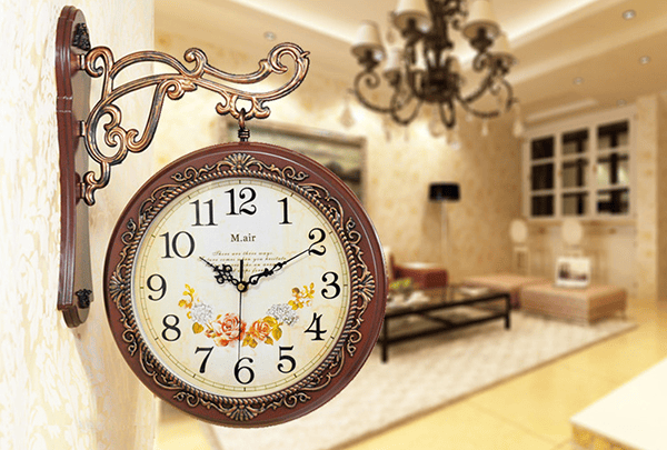 Đồng hồ treo tường hai mặt tại tphcm Những khu vực hấp thụ ánh sáng tốt rất phù hợp với đồng hồ 2 mặt
