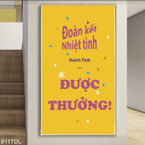 Tranh động lực về đoàn kết 011TDL