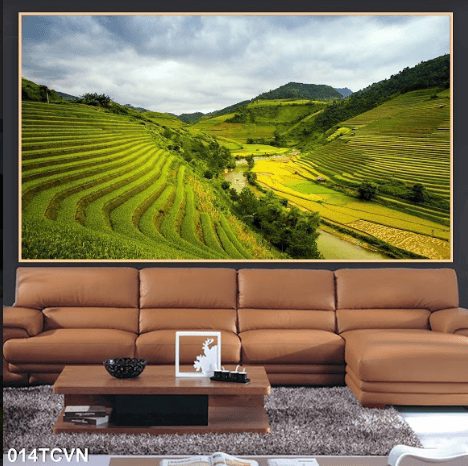 Tranh 3D ruộng bậc thang 014TCVN