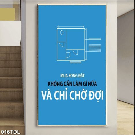 Tranh động lực về nhà đất 016TDL
