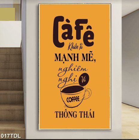 Tranh trang trí quán cafe 017TDL