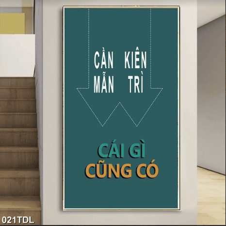 Tranh động lực về sự chịu khó 021TDL