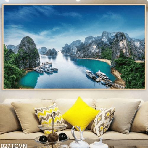 Tranh cảnh đẹp Đảo Đá 027TCVN