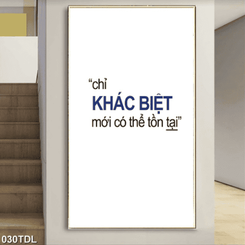 Chỉ khác biệt mới có thể tồn tại 030TDL