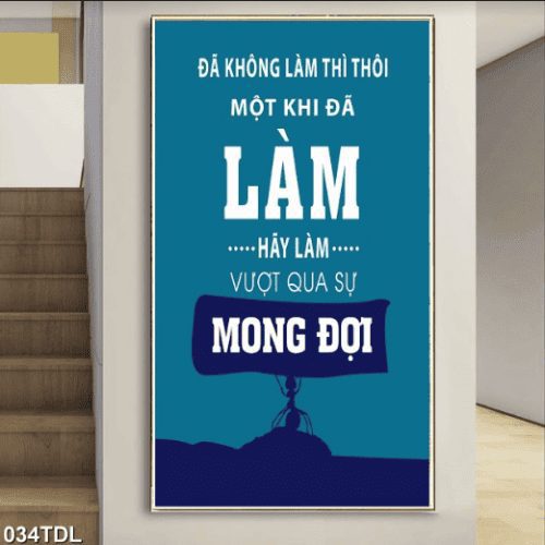 Tranh động lực về sự cố gắng 034TDL