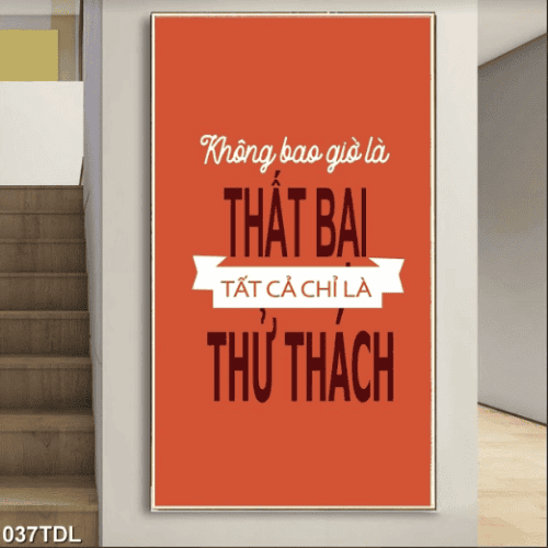 Tranh động lực về thất bại và thử thách 037TDL