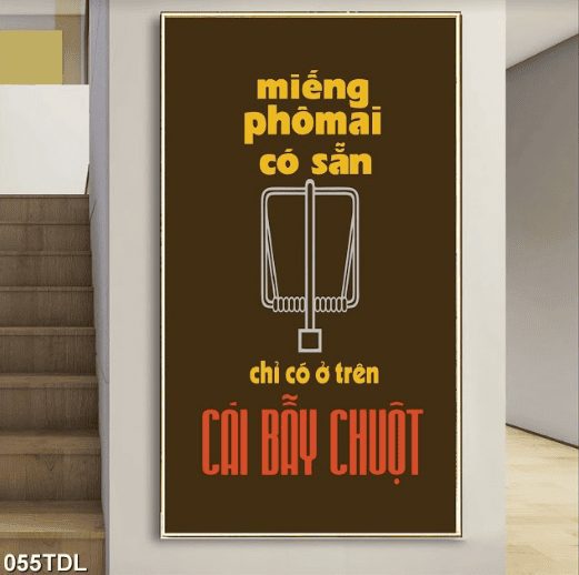 Miếng phô mai trên bẫy chuột 055TDL