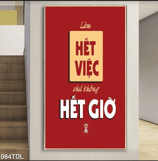 Làm hết việc chứ không hết giờ 064TDL
