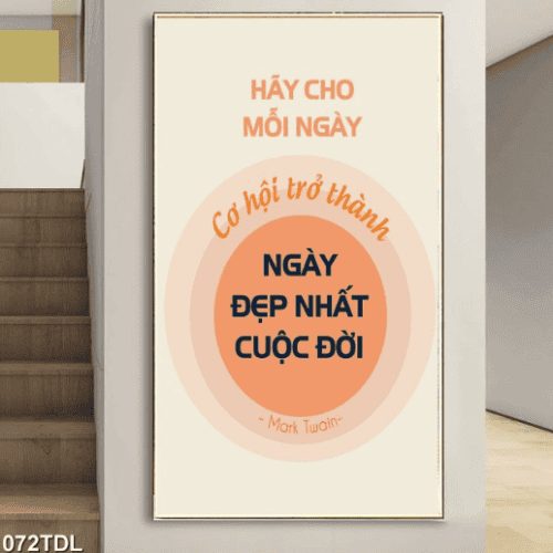 Tranh động lực về cuộc sống mỗi ngày 072TDL