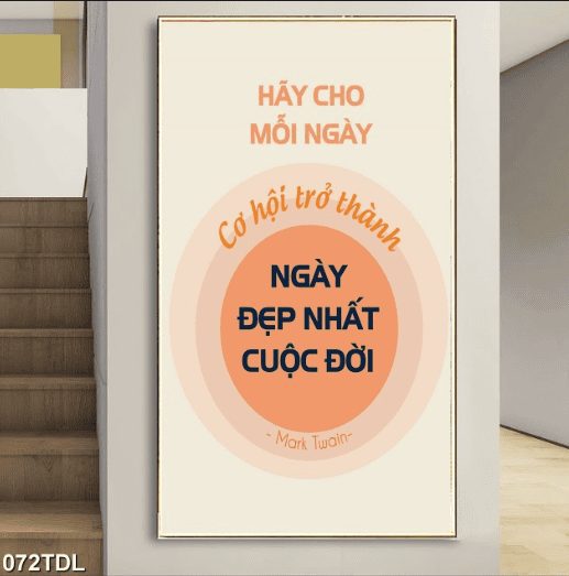 Tranh động lực về cuộc sống mỗi ngày 072TDL