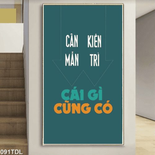 Tranh động lực cần mẫn và kiên trì 091TDL