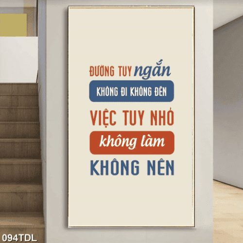 Tranh động lực về ý chí công việc 094TDL