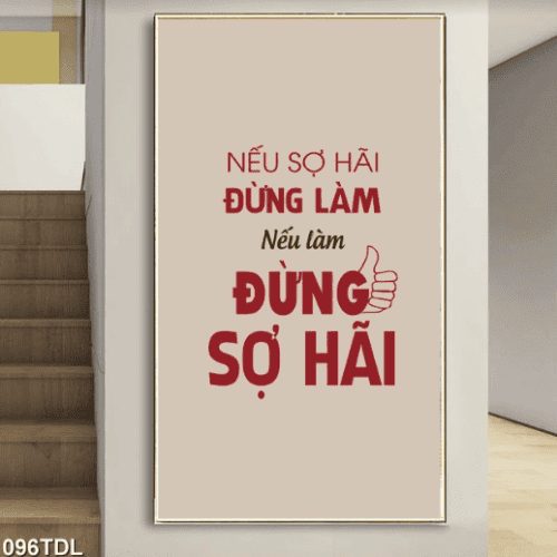 Tranh động lực về sự sợ hãi 096TDL