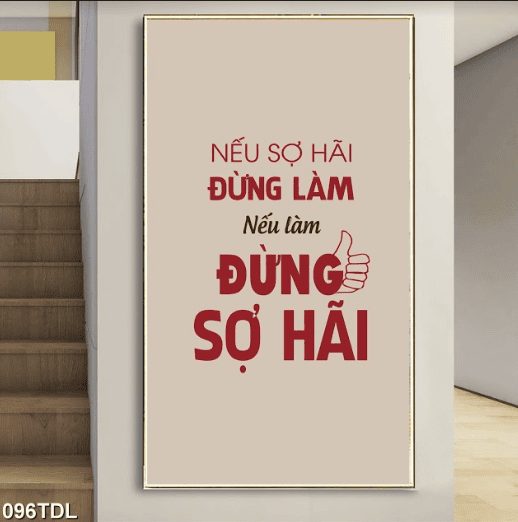 Tranh động lực về sự sợ hãi 096TDL