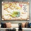 Tranh hoa sen giả ngọc trường thọ 1042TCK