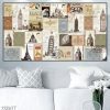 Tranh treo tường các loại tem châu âu đẹp 1129NT
