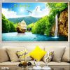 Tranh cảnh đẹp thiên nhiên và thuyền buồm 187TB