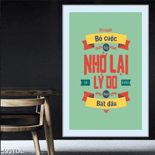 Tranh lý do bỏ cuộc và bắt đầu 193TDL