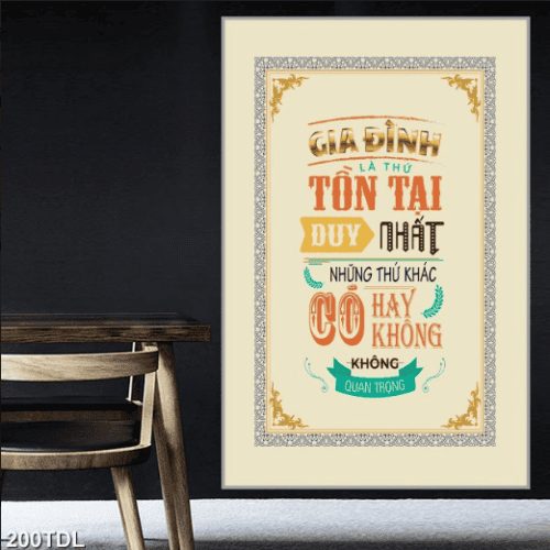 Tranh động lực về gia đình 200TDL