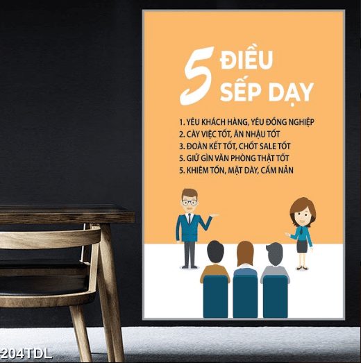 Tranh 5 điều sếp dạy 204TDL
