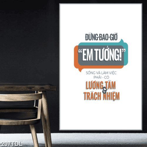 Tranh động lực lương tâm trách nhiệm 207TDL