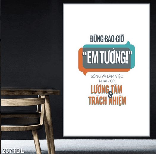Tranh động lực lương tâm trách nhiệm 207TDL