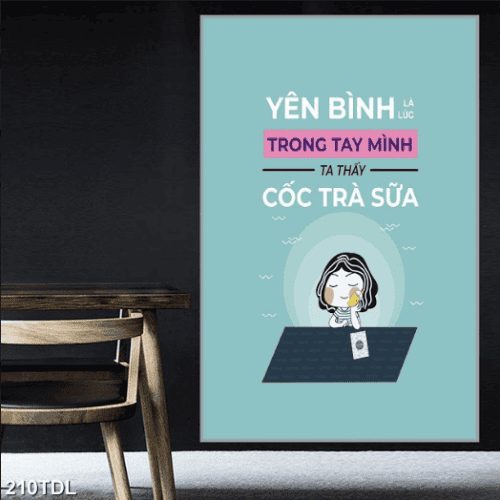 Yên bình trong tay cốc trà sữa 210TDL