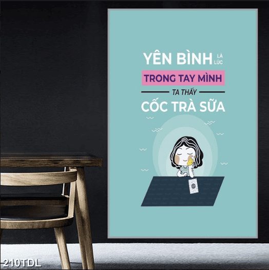 Yên bình trong tay cốc trà sữa 210TDL
