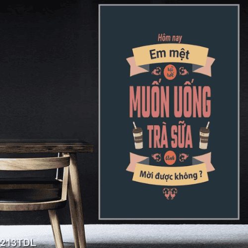 Tranh treo tường trà sữa 213TDL