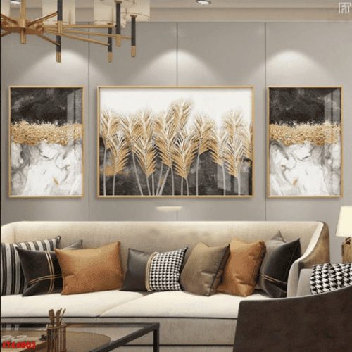 Tranh 3D cỏ bông lau FT44002