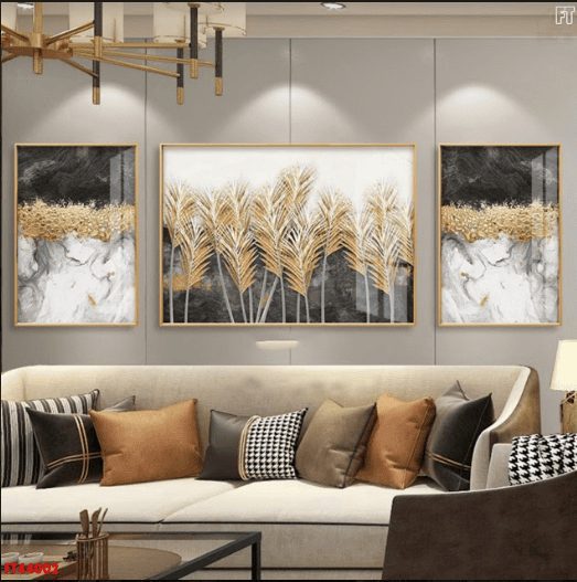 Tranh 3D cỏ bông lau FT44002