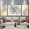 Tranh tráng gương hoa lá trừu tượng FT44008