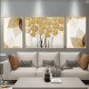 Tranh trừu tượng hoa lá FT44011