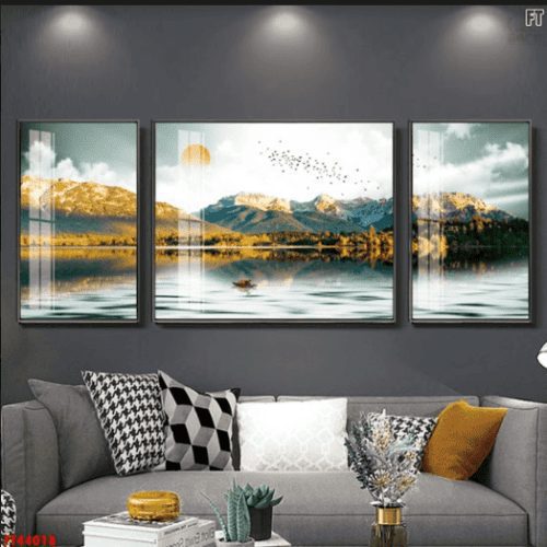 Tranh tráng gương núi non và sông nước FT44018