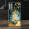Tranh tráng gương nai vàng và đàn chim FT47091