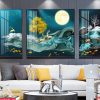 Tranh nai và mặt trăng đẹp FT60163