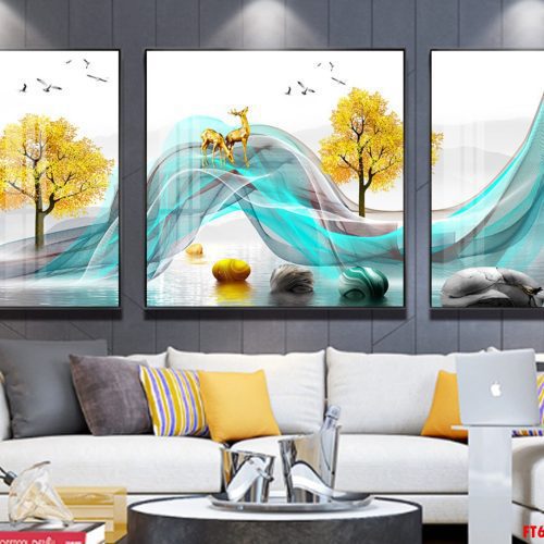 Tranh tráng gương nghệ thuật đẹp FT60224