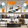 Tranh tráng gương nai xanh đẹp FT9041