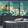 Tranh 3D hoa và bướm TNP347