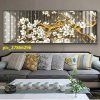 Họa tiết cây vàng hoa trắng pic_27866296