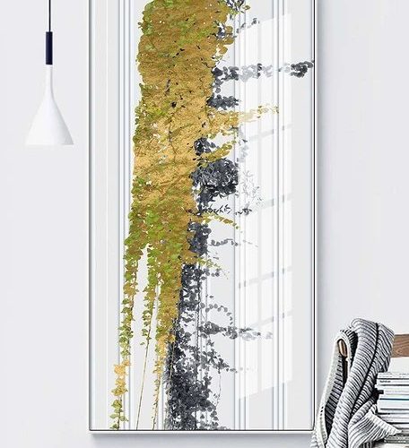Chiều dọc trừu tượng lá vàng pic_27867170