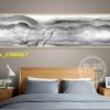 Sơn dầu phong cảnh trắng đen pic_27884617