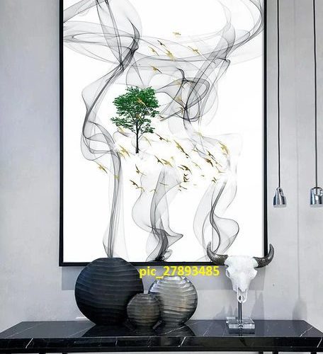 Nghệ thuật cây xanh và én vàng pic_27893485