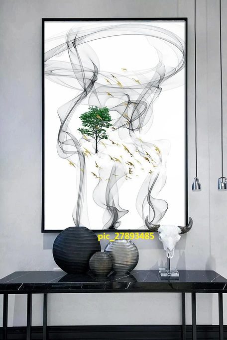 Nghệ thuật cây xanh và én vàng pic_27893485
