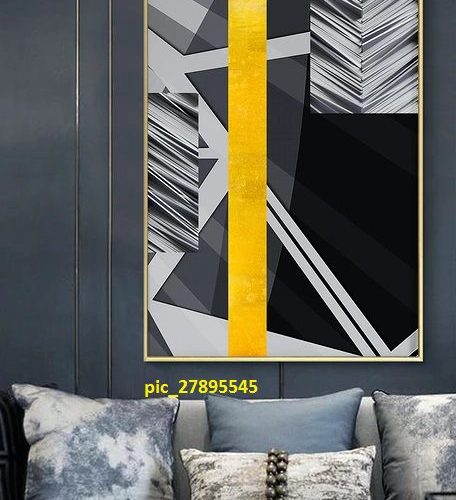 Trừu tượng hình học vàng pic_27895545