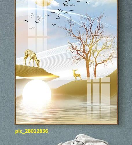 Tranh tráng gương hươu nai vàng pic_28012836
