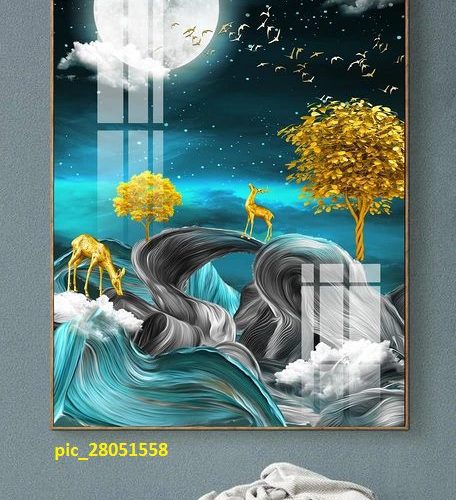 Trăng tròn nghệ thuật và nai vàng pic_28051558