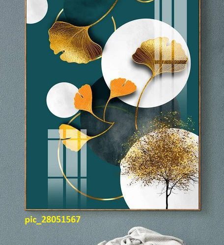 Tranh tráng gương lá cây rẻ quạt pic_28051567