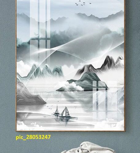 Tranh sơn thủy trắng đen pic_28053247